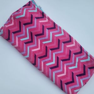 Large Girls Fluffy Minky Plush Multi-Colored Chevron 65x65